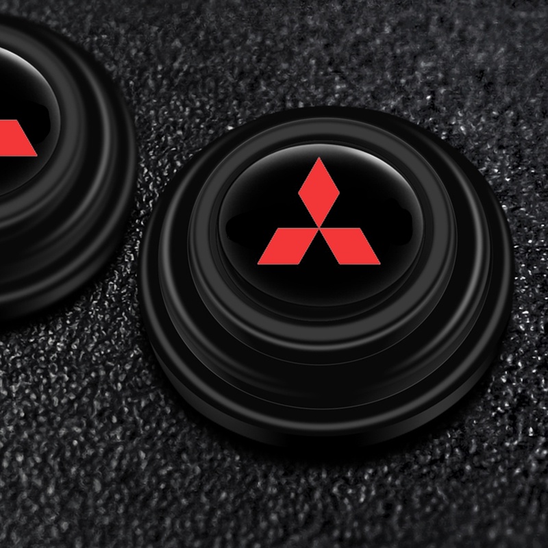 4 / 8 / 12Pcs Stiker Pad Silikon Shockproof Untuk Mobil Mitsubishi Asx Lancer Outlander Pajero
