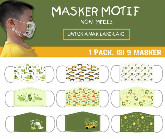 Masker Anak Motif Non Medis 1 pcs
