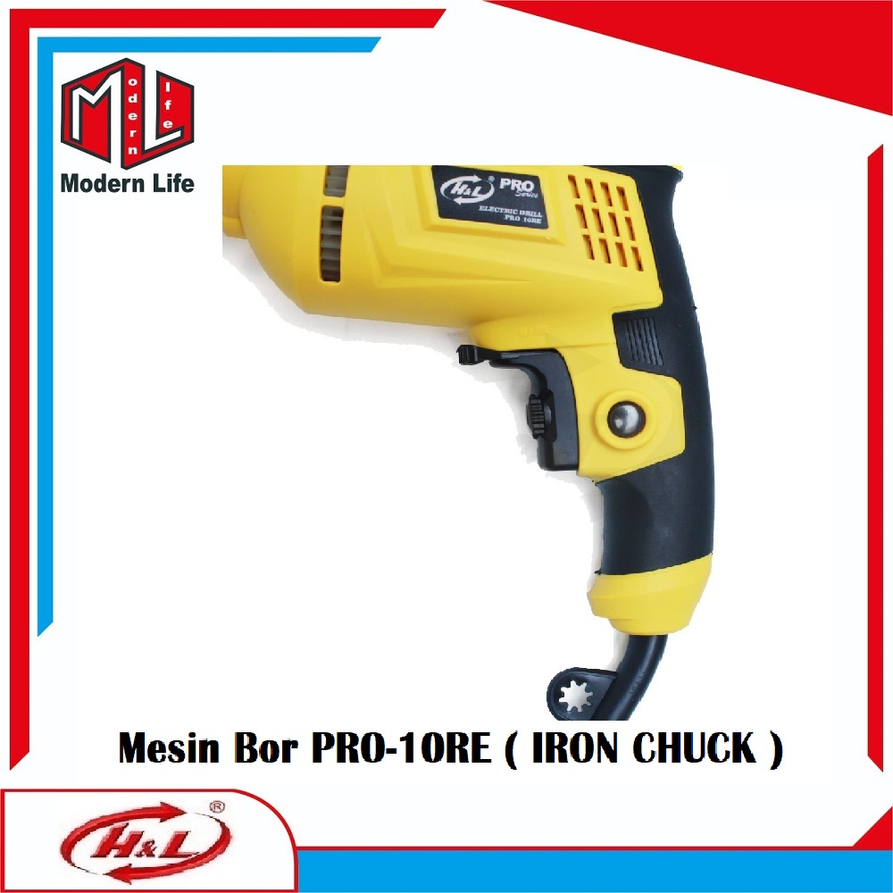 HL Mesin Bor Tangan / Electric Drill Pro 10RE ( Iron Chuck )