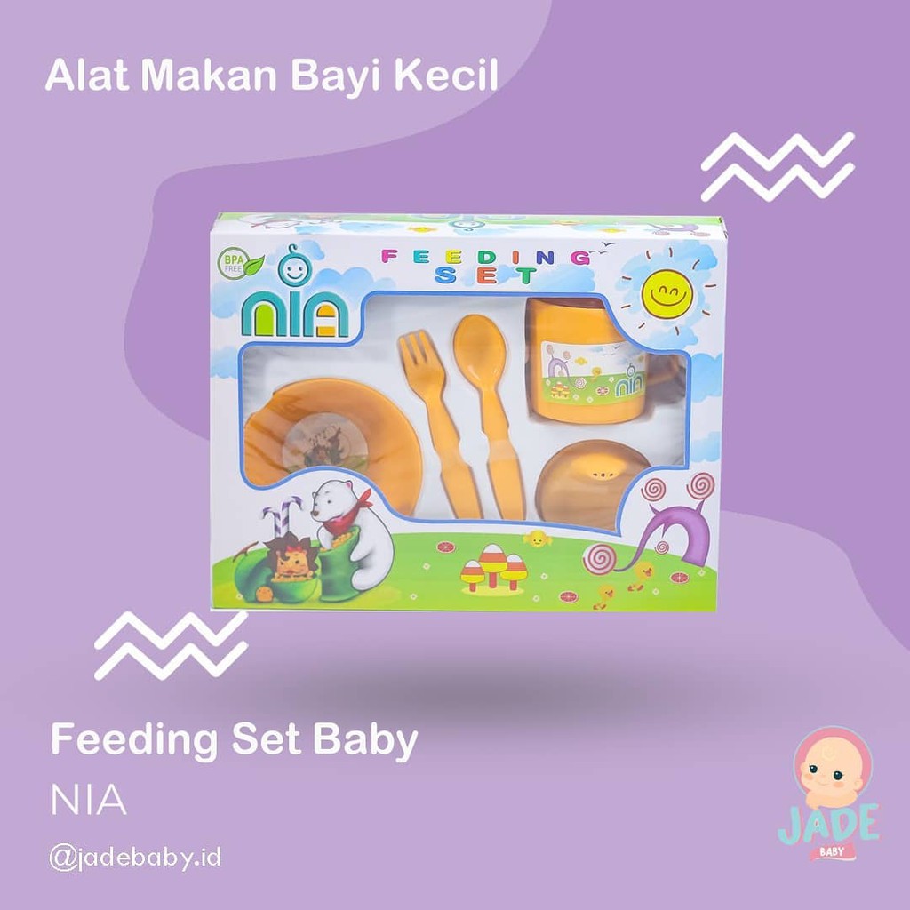 FEEDING SET NIA SMALL - Tempat Makan Bayi Nia Murah