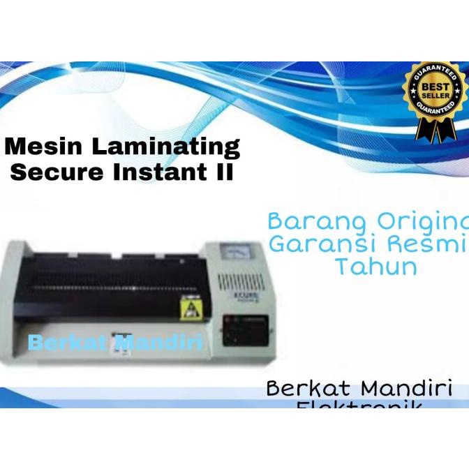 

SECURE INSTANT II Mesin Laminating KTP A4 F4 A3 Laminator Cold & Hot