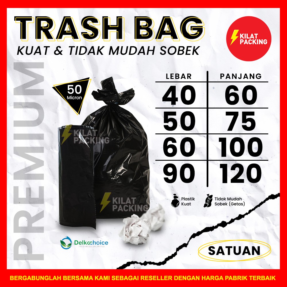 Jual Plastik Sampah Kantong Plastik Sampah Kresek Sampah Trash Bag Besar Jumbo Kuat 3027