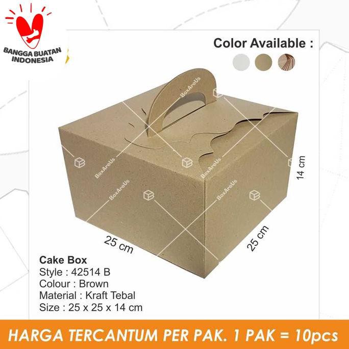 

Ready Oke] # 42514-B | Dus Kue, Box Kue, Cake Box, Gift Box, Kado, Souvenir - Polos