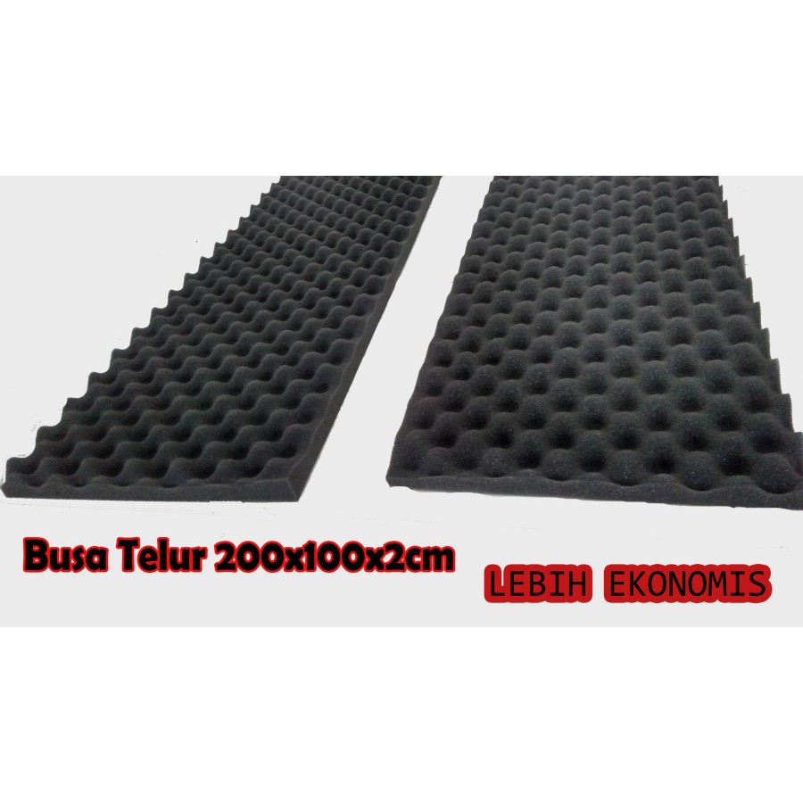 Busa peredam Suara Ruangan - Busa Telur Ekonomis 200x100x2cm - Busa Peredam Musik
