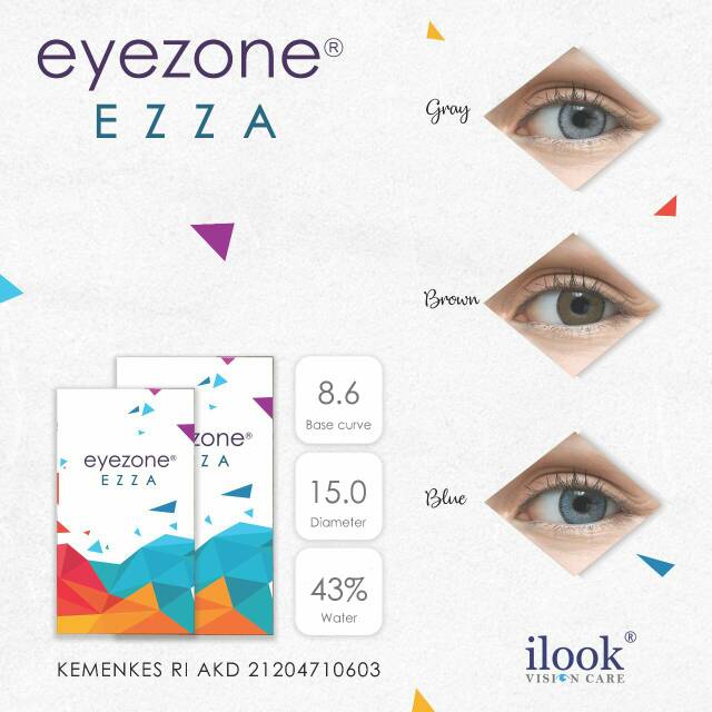 Softlens warna Natural Diameter 15 Eyezone Ezza