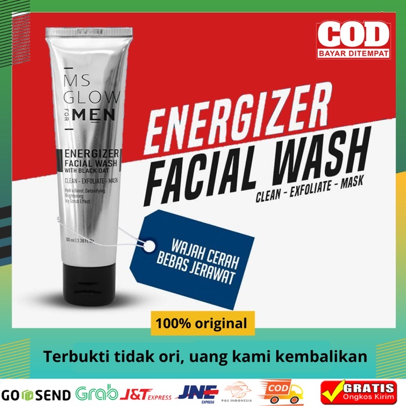 FACIAL WASH MS GLOW FOR MEN 100% ORIGINAL SELLER RESMI