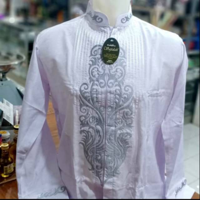 BAJU KOKO SAJIDAH PUTIH uk S s/d XL