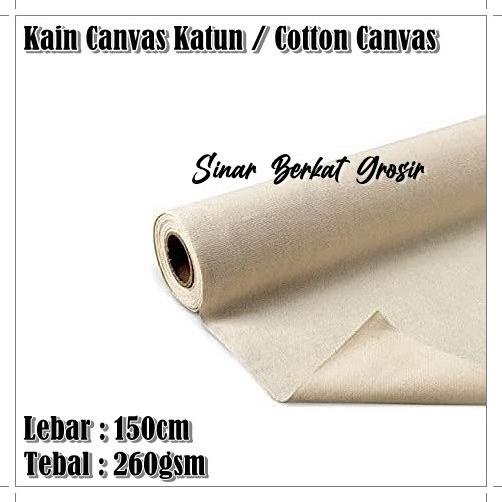 Sale Kain Kanvas Katun / Cotton Canvas / Bahan Tas Kanvas / Kanvas Lukis