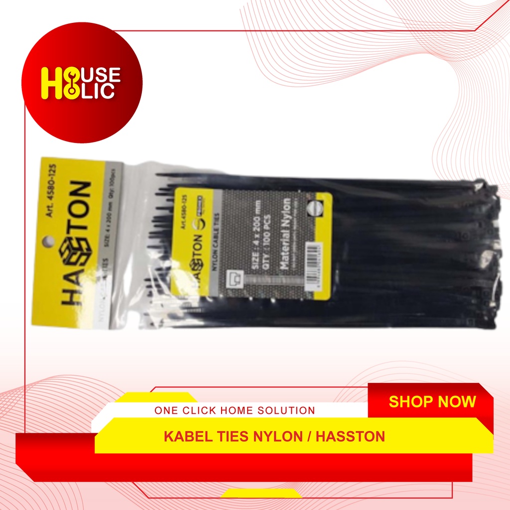 Nylon Cable Ties 20 Cm / Kabel Tie Cabel Tis 20cm / Klip Kabel Hasston