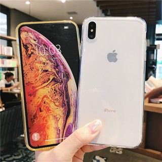 Soft Case Bahan Silikon Transparan Untuk Iphone 11 X Xs Xr Xs 8 7 6