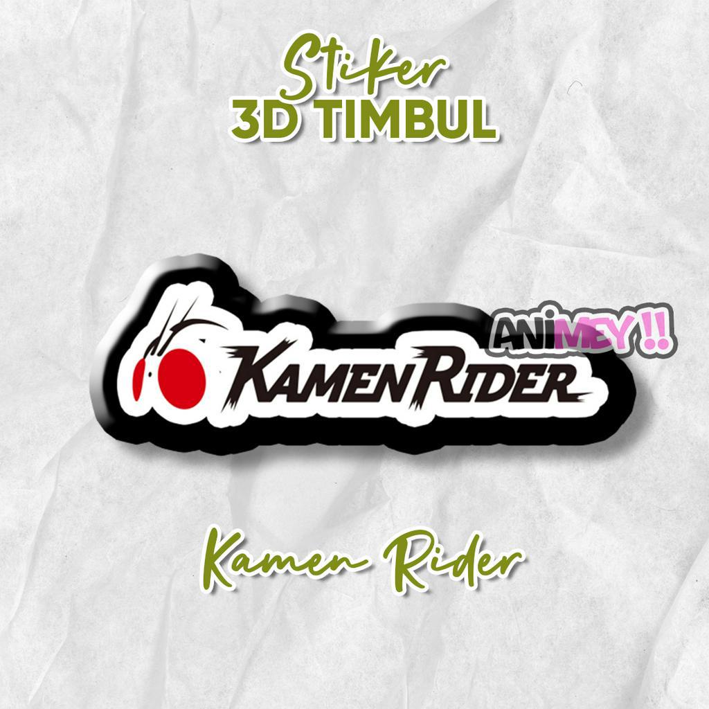 

Stiker Emblem 3D Kamen Rider Logo / Stiker Anime Gaming Resin