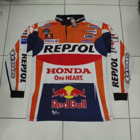 baju motor cross dewasa/baju dunhil mtb/baju team honda krah dewasa