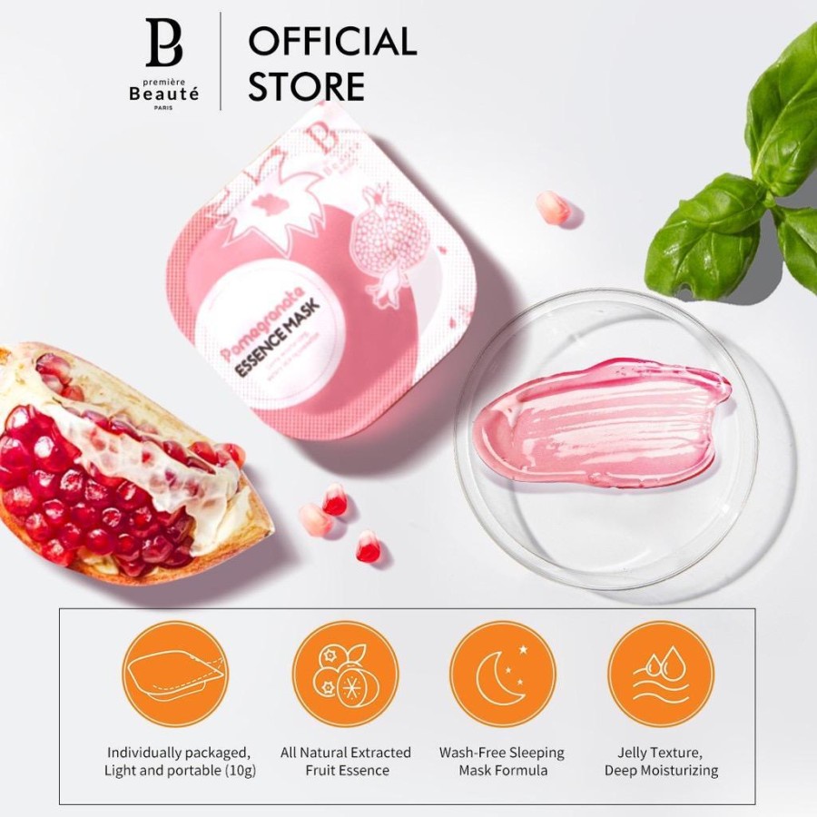 ✨ AKU MURAH ✨Premiere Beaute - Face Mask 10g Natural Fruit Jelly Essence Sleeping