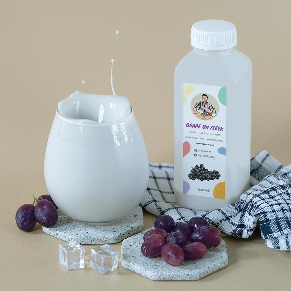

Yokurrrt Grape on Fleek (Anggur) - Homemade Yogurt Yoghurt