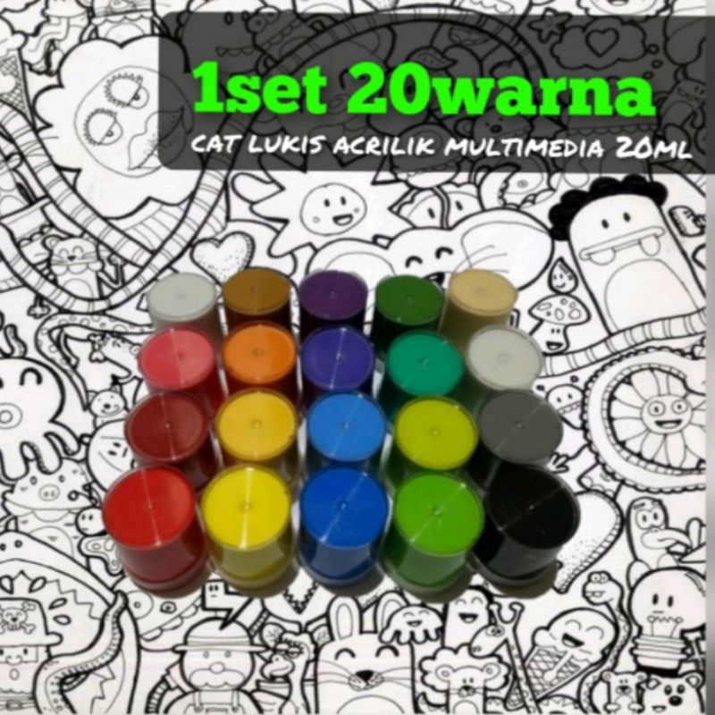 

CAT LUKiS isi 20 warna harga pabrik