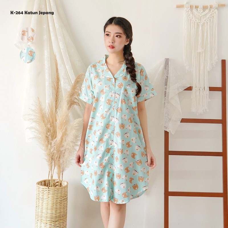 Daster Katun Jepang Ori Bear