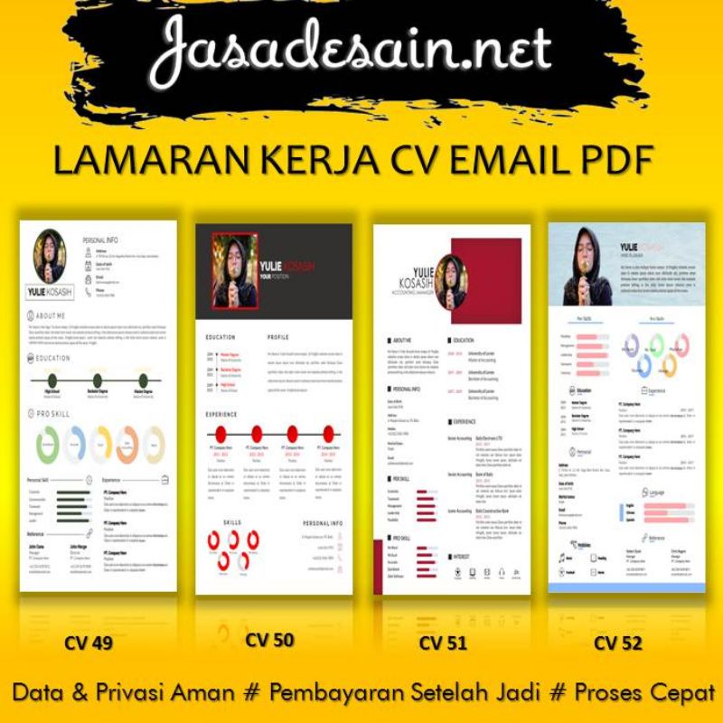 RESUME LAMARAN KERJA CV AIL PDF TIPE 13