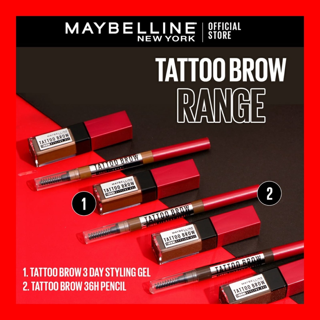 MAYBELLINE TATTO BROW UP TO 3DAY STYLING GEL