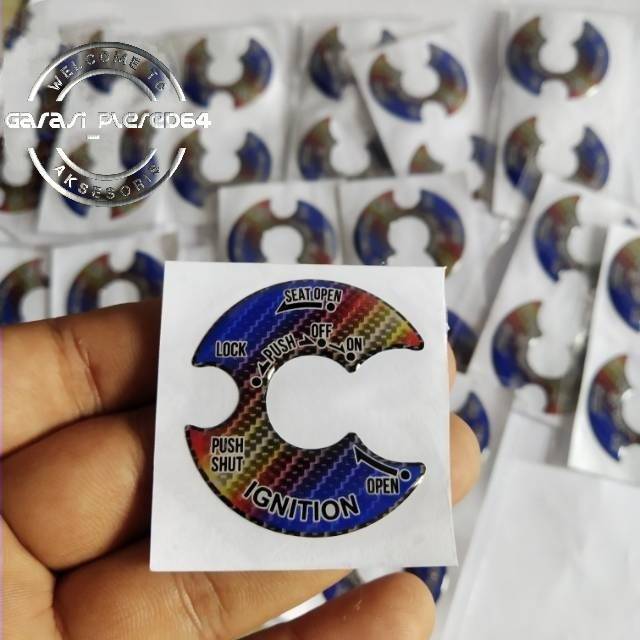 emblem timbul 3d logo tutup kunci kontak nmax aerox xeon gt mio m3 mio125