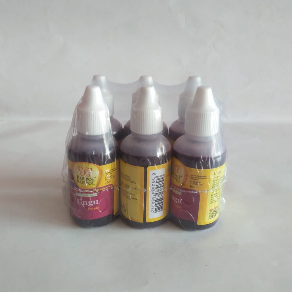 

Pewarna Koepoe Koepoe Ungu 1 Pack Isi 6 Pcs