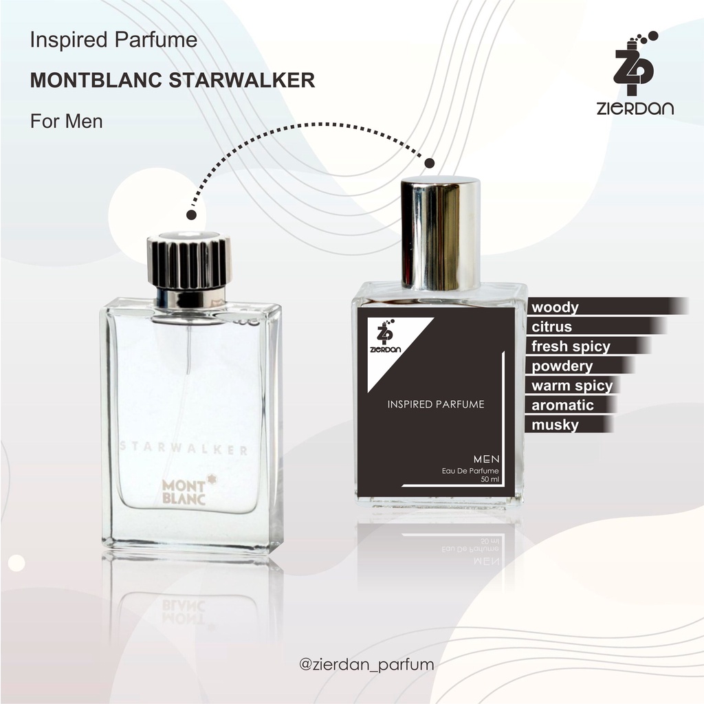 Zierdan Inspired Parfum MontBlanc Starwalker  Parfume Farfum Minyak Wangi Tahan Lama Pria Cowok