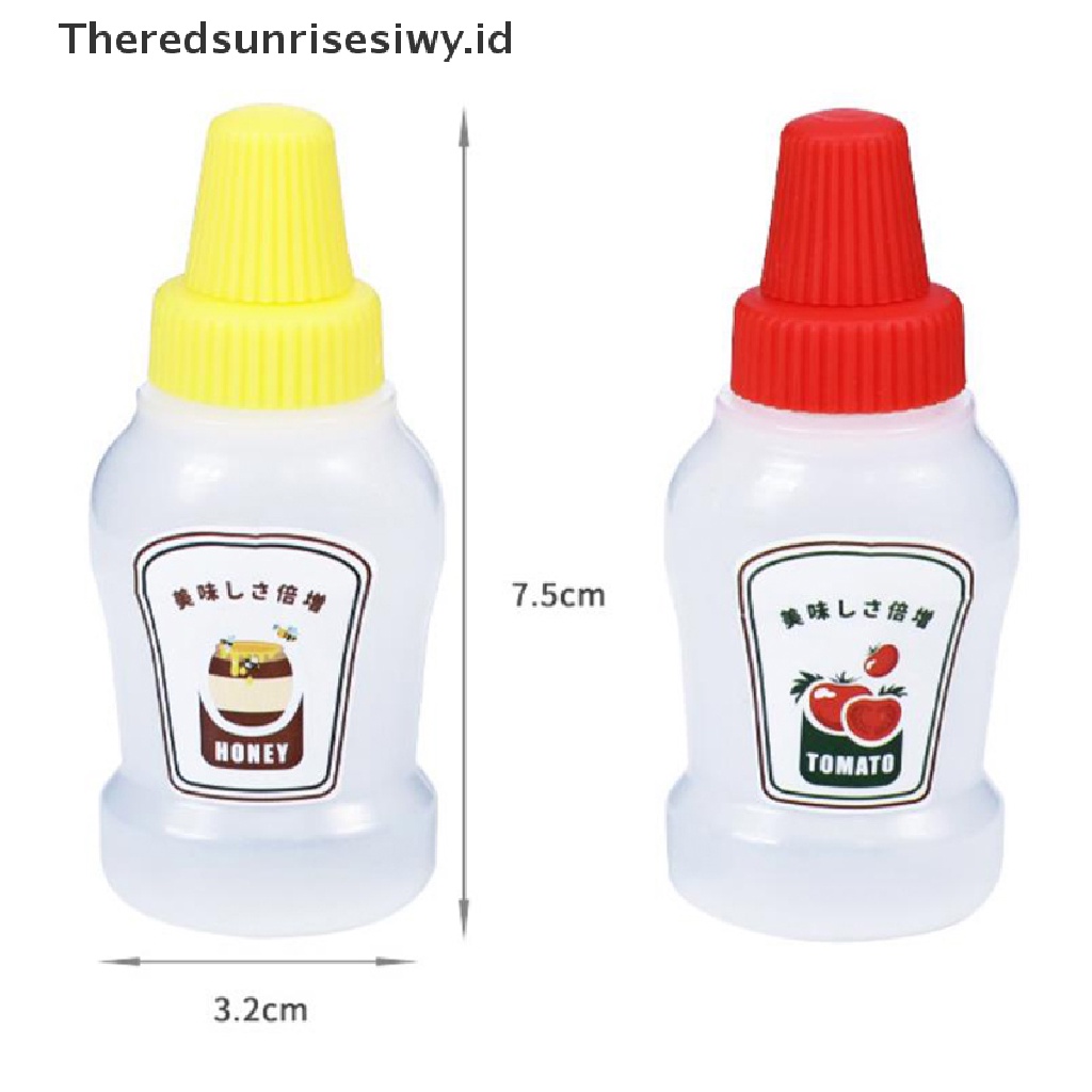 # Alat Rumah Tangga # 2pcs / set Wadah Saus Mini Portabel Ukuran 25ML Untuk Bento