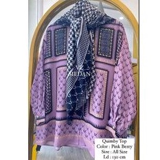 VIVI ZUBEDI QUIMBY TOP PINK BERRY