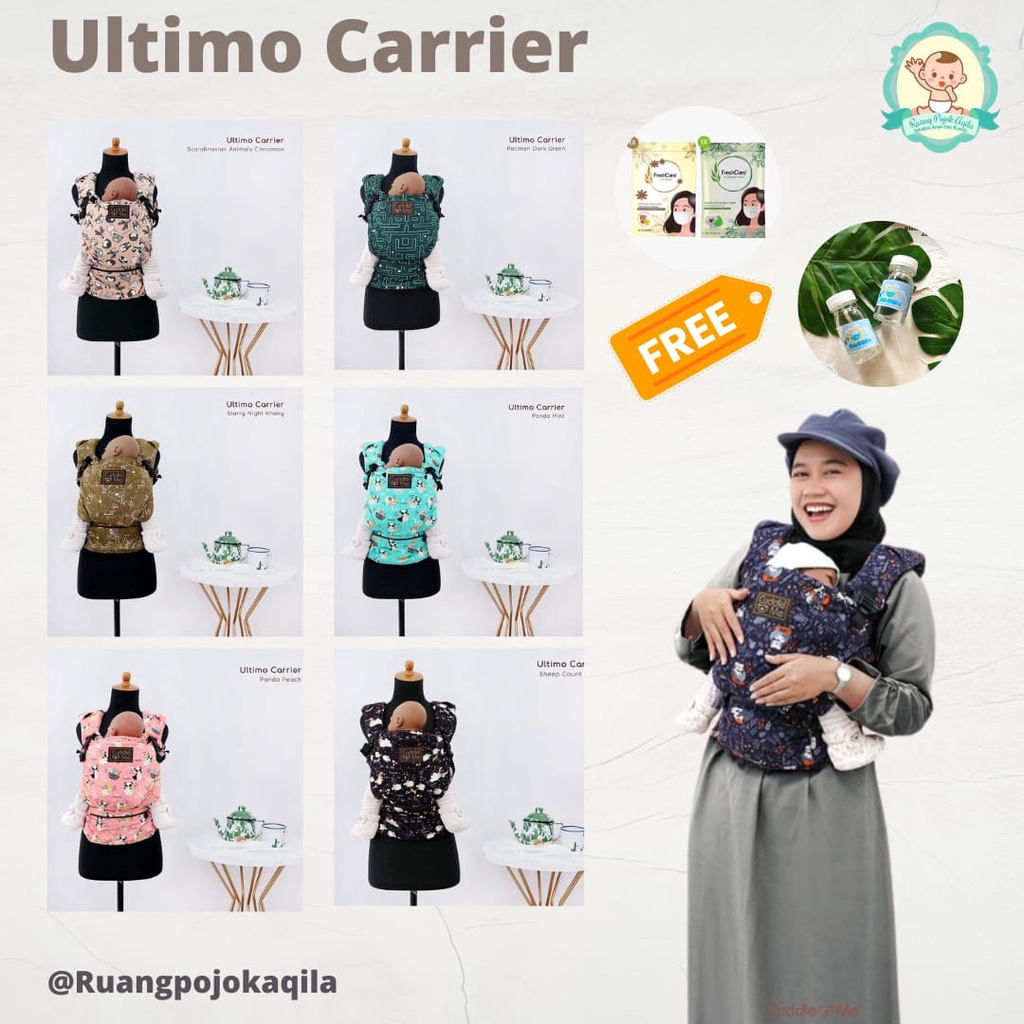 (FREE HAGMI) Ultimo Carrier Gendongan Cuddle Me CuddleMe Hipseat