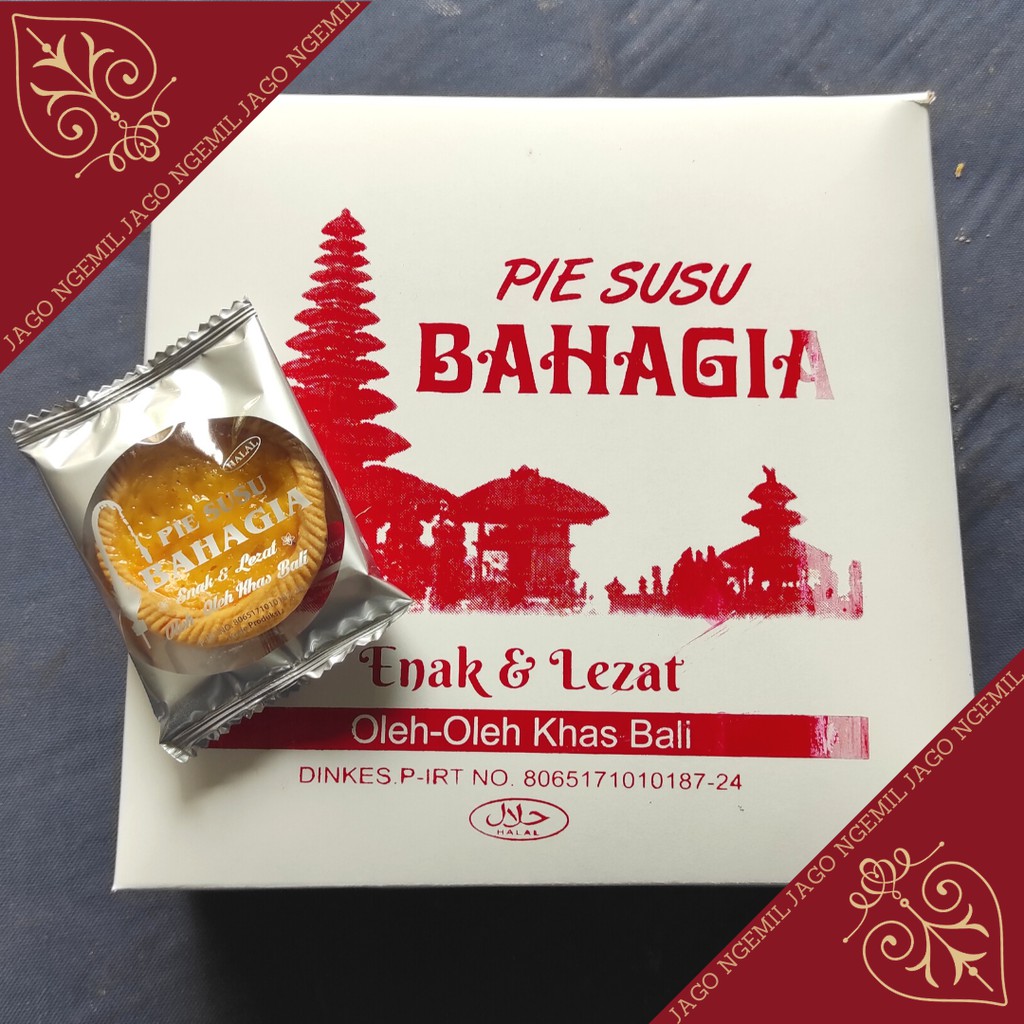 Pie Susu Bahagia Original Susu isi 50pcs - Pie Asli Bali