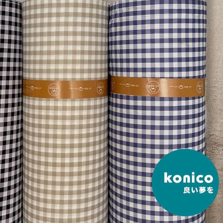 ✬ KONICO Sprei Kain Katun Meteran Motif Minimalis kotak BABY EMILY star esra catra ✯