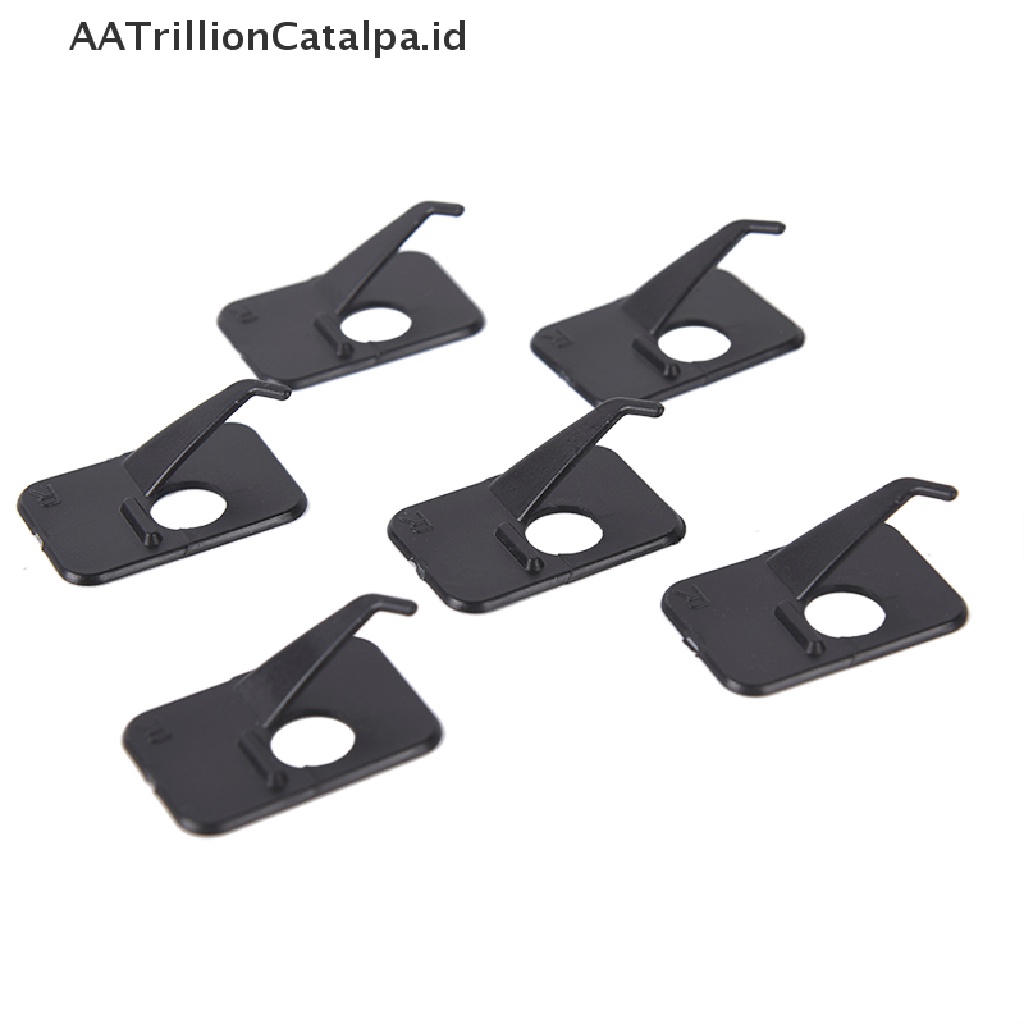 Aatrillioncatalpa 6Pcs Anak Panah Recurve Profesional Tangan Kanan / Kiri 3x2 x 1cm Warna Hitam