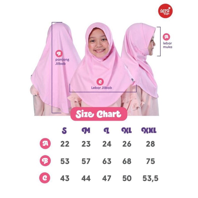 PROMO Jilbab Afrakids Original, Jilbab Anak Instant, Jilbab Anak TK, Hijab Anak TK