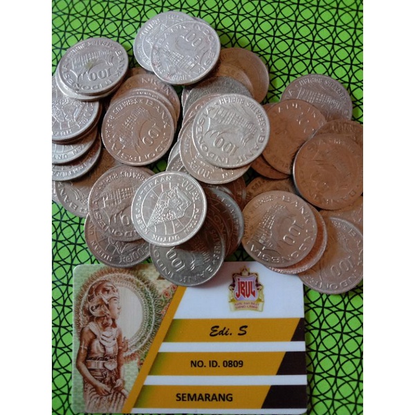 uang 100 rupiah tipis,gambar wayang,tahun 1978