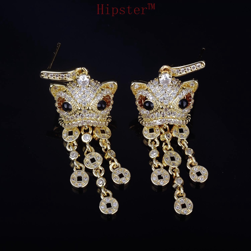 Trend Creative Pendant Earrings with Diamonds