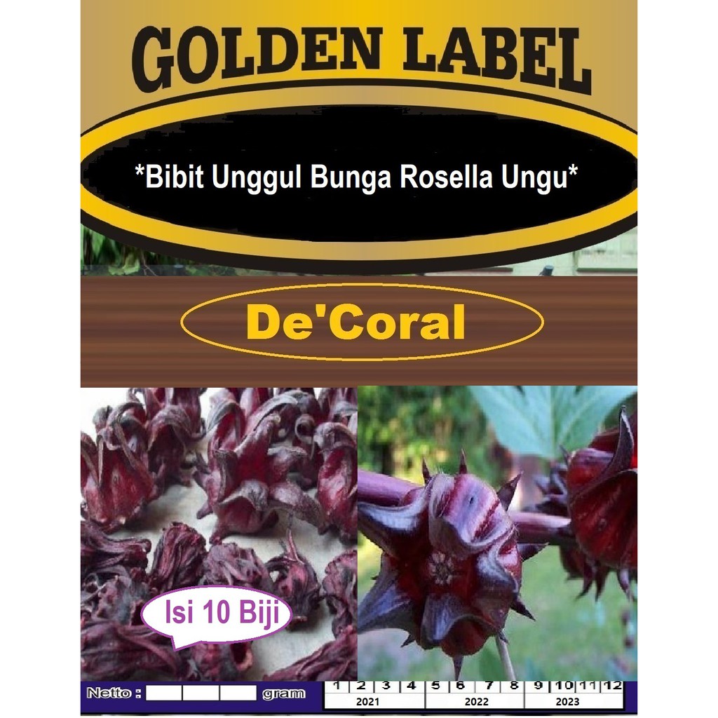 Bibit Unggul Bunga Rosella Ungu | Benih Bunga Rosella Ungu