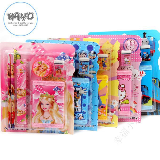 

D6 | Alat tulis Set, Set alat tulis, Pensil, Gunting, Lem, dompet anak