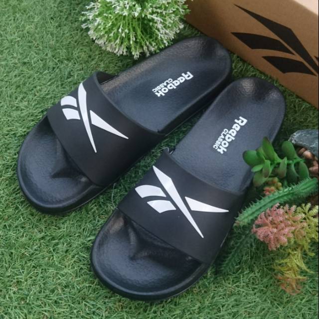 Sandal REEBOK CLASSIC BLACK LOGO WHITE 