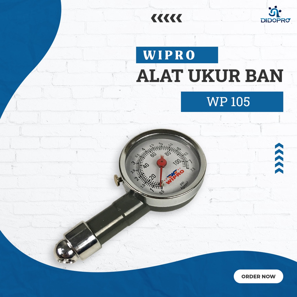 Tire Gauge Dial / Alat Pengukur Tekanan Ban WP105 WIPRO