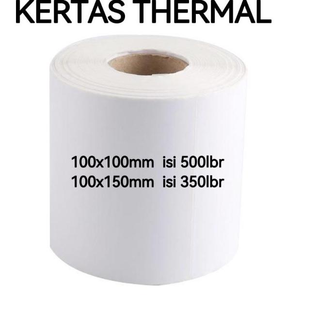

SALE!![24pcs/dus] KERTAS STIKER RESI LABEL THERMAL 100*100/ 100*150|KD7