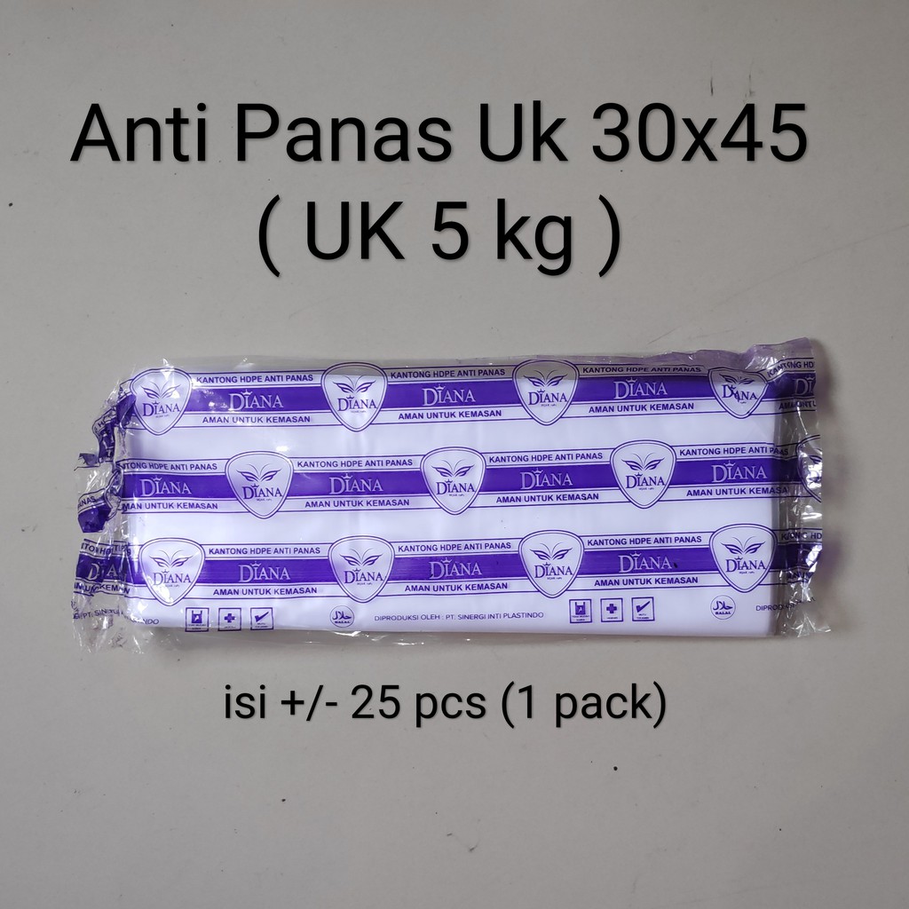 kantong plastik Tahan Panas (isi 5 bks) Uk ¼kg-½kg-1-2-3-5kg Plastik Anti Panas, Kantong Tahan Panas