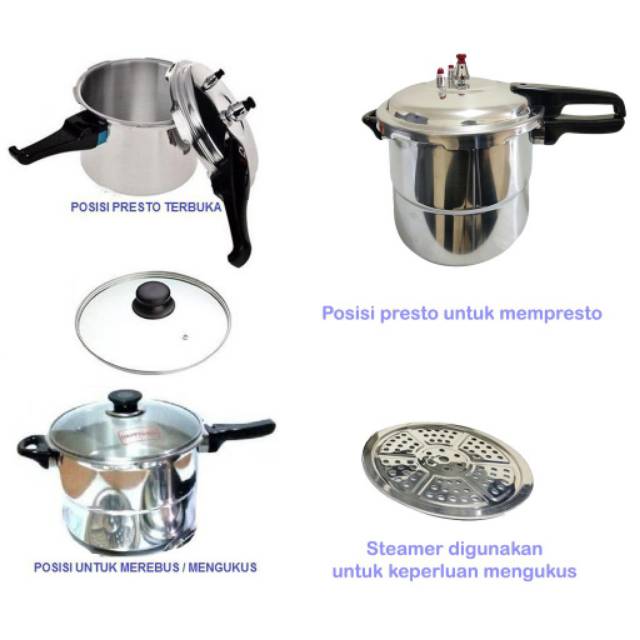 Panci Presto Happy Call/ HC 3 in 1 Kapasitas 8 Liter