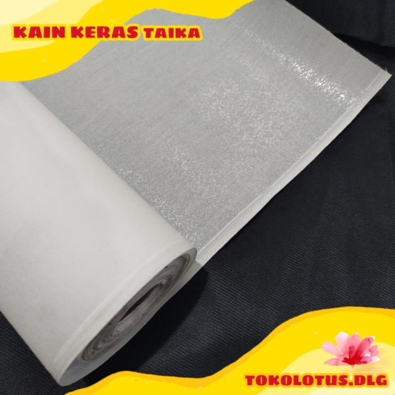 Kain keras taika tipis lem kerah manset TK800