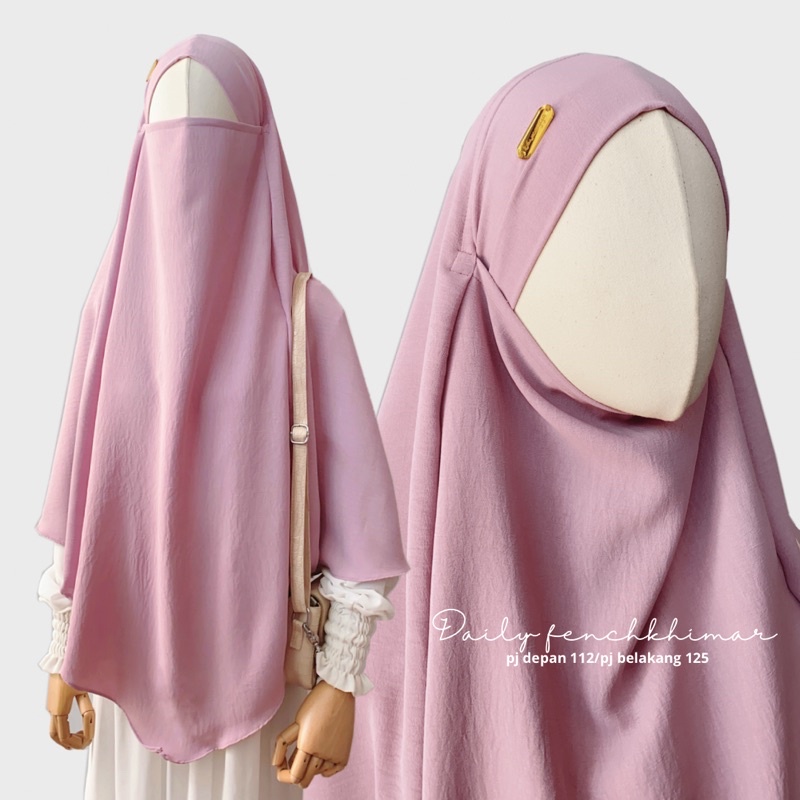 (M) Frenchkhimar free cadar tali / french khimar crincle