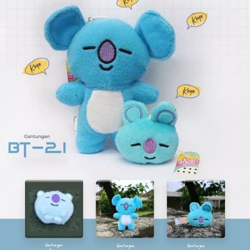 Gantungan Kunci Boneka BT21 Rumah Warna