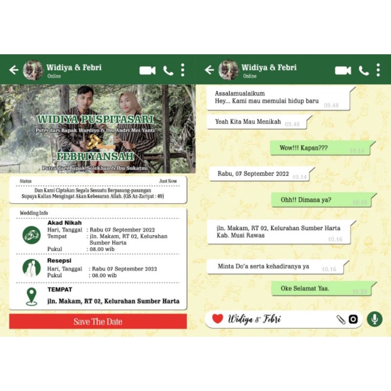 

UNDANGAN DESAIN WHATSAPP KEKINIAN(Tersedia Harga Grosir)