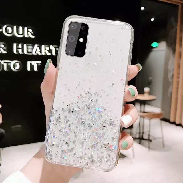 Bersinar Bintang Soft Case Samsung A21S A51S S21 Plus A10 A20 A30 A50 A70 A70S A10S A20S A30S A50S A71 A51 J7 J2 Prime Kasus-4
