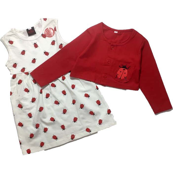 Baju Anak Bayi Perempuan Dress Cardigan Bumblebee