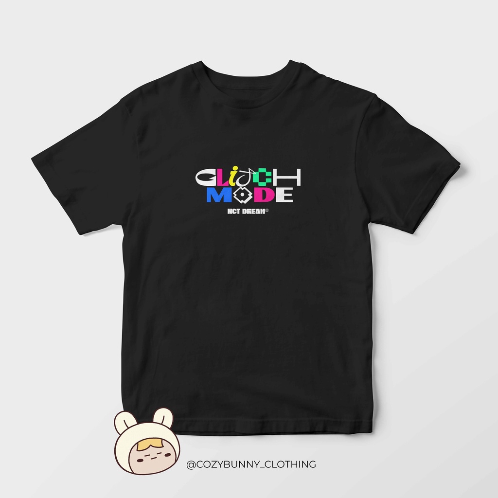 Baju Kaos Tshirt  NCT DREAM GLITCH MODE KPOP Jeno Mark Jaemin Haechan Renjun Chenle Jisung Merchandi