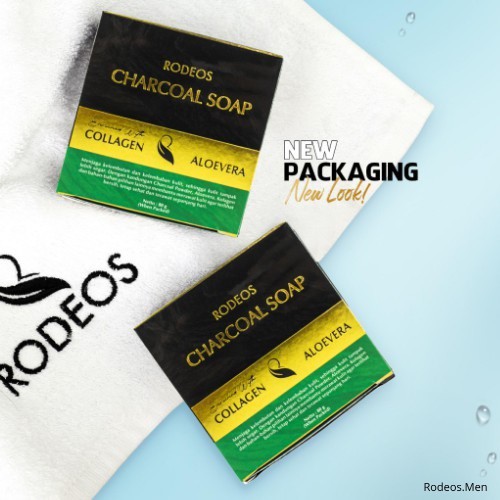 BISA BAYAR DITEMPAT !!! RODEOS CHARCOAL SOAP WITH COLLAGEN DAN ALOEVERA TERBUKTI AMPUH ATASI KULIT WAJAH KUSAM DAN BERMINYAK FOR MEN