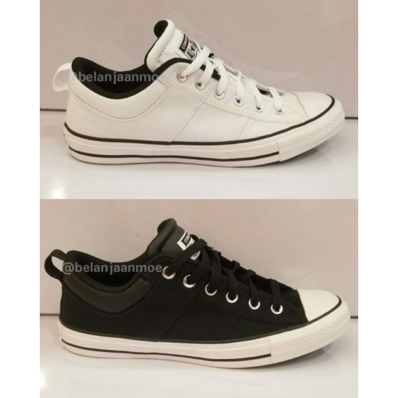 SALE Converse CTAS CS OX full white black sepatu putih hitam